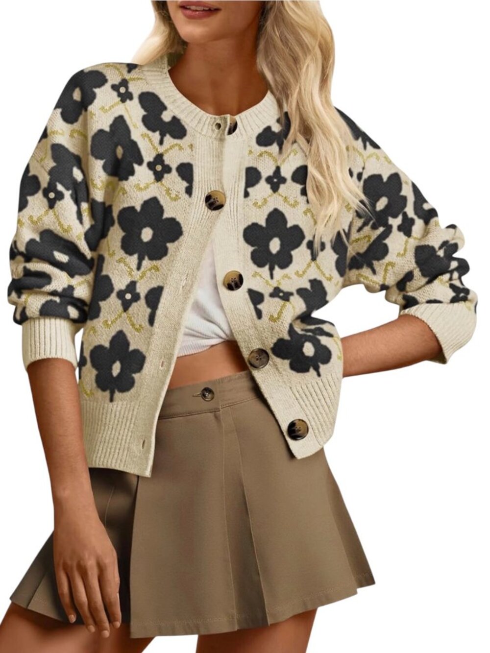 Floral Amazon Anthropologie Inspired Floral Cardigan Sweater NWOT